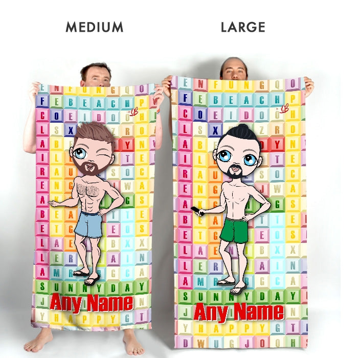 MrCB Word Search Beach Towel - Image 4