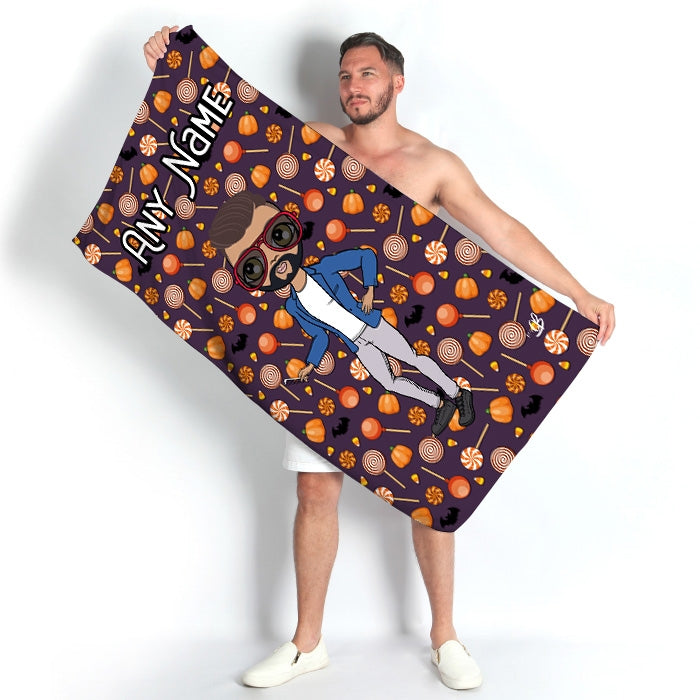 MrCB Spooky Sweet Treats Beach Towel - Image 3