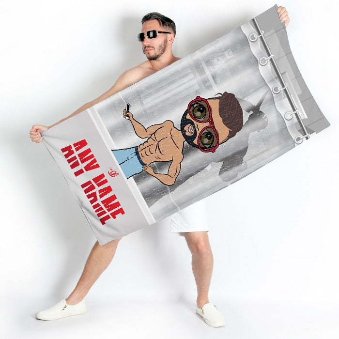 MrCB Psycho Shower Stalker Beach Towel - Image 1