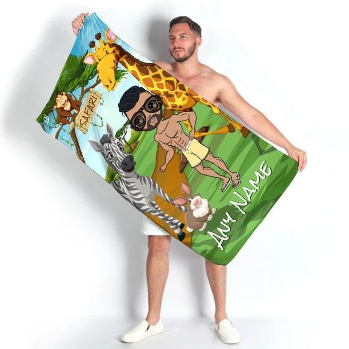 MrCB Safari Beach Towel - Image 1