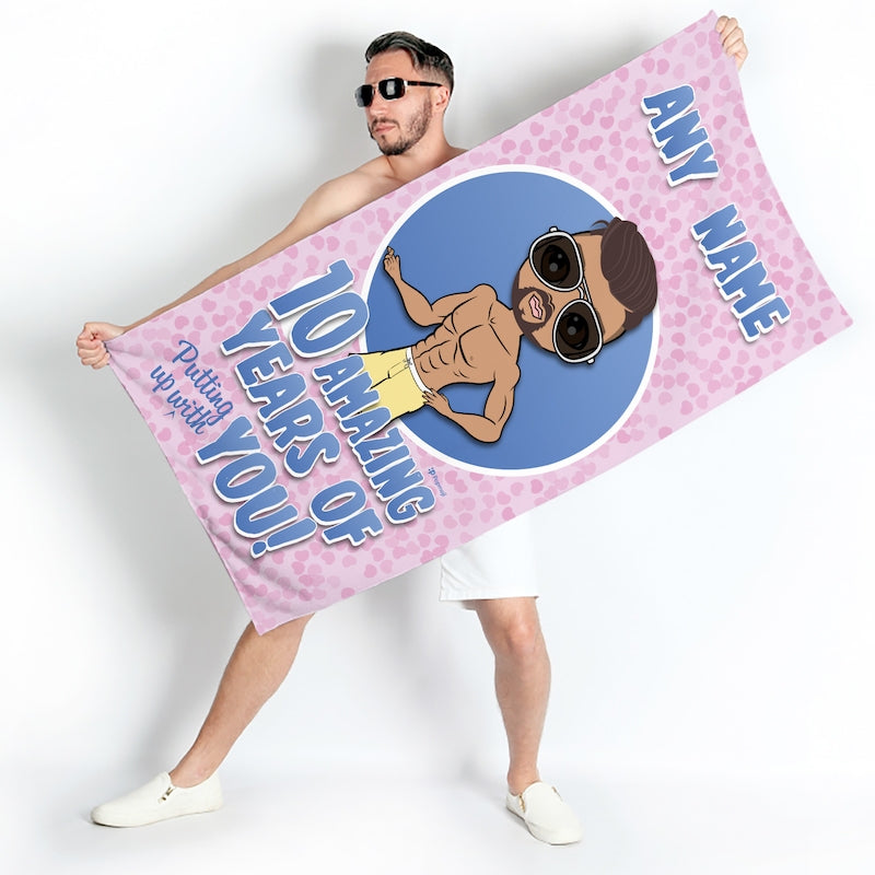 MrCB Amazing Years Of You Anniversary Beach Towel - Image 4