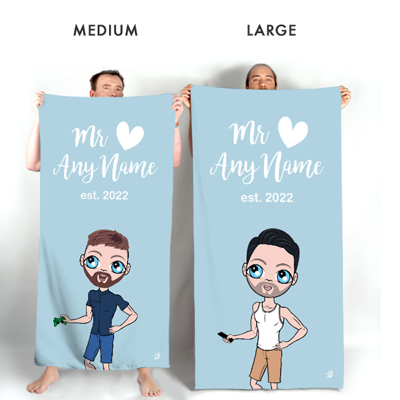 MrCB Bold Matching Mr Blue Beach Towel - Image 2