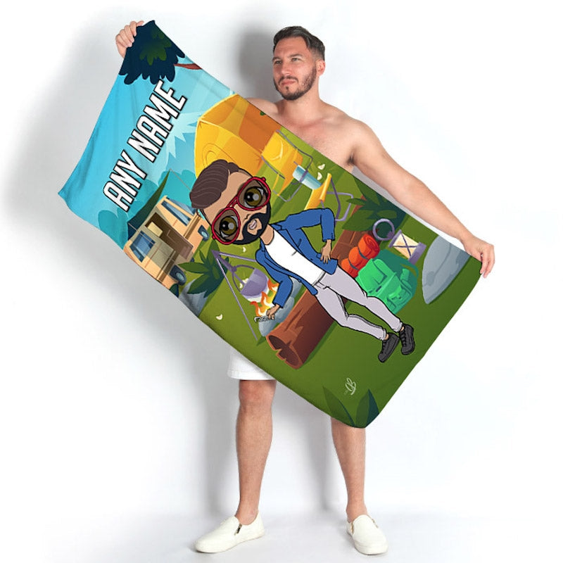 MrCB Camping Beach Towel - Image 1