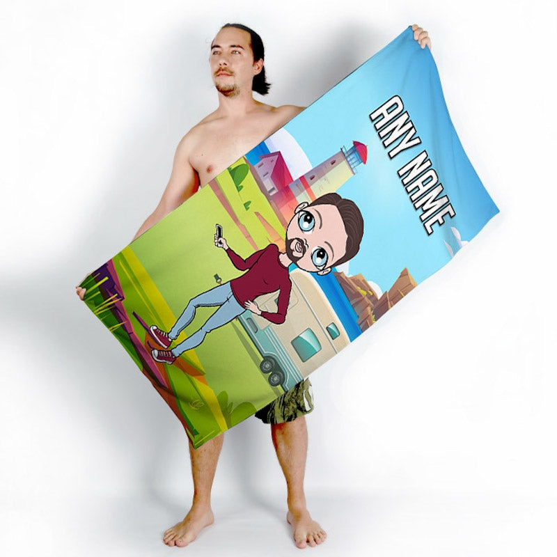 MrCB Caravan Beach Towel - Image 1