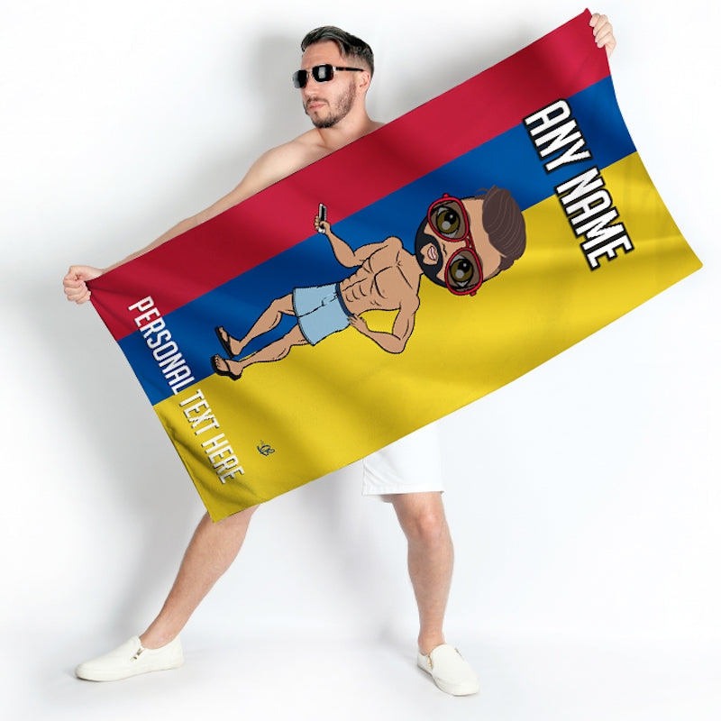 MrCB Columbian Flag Beach Towel - Image 4