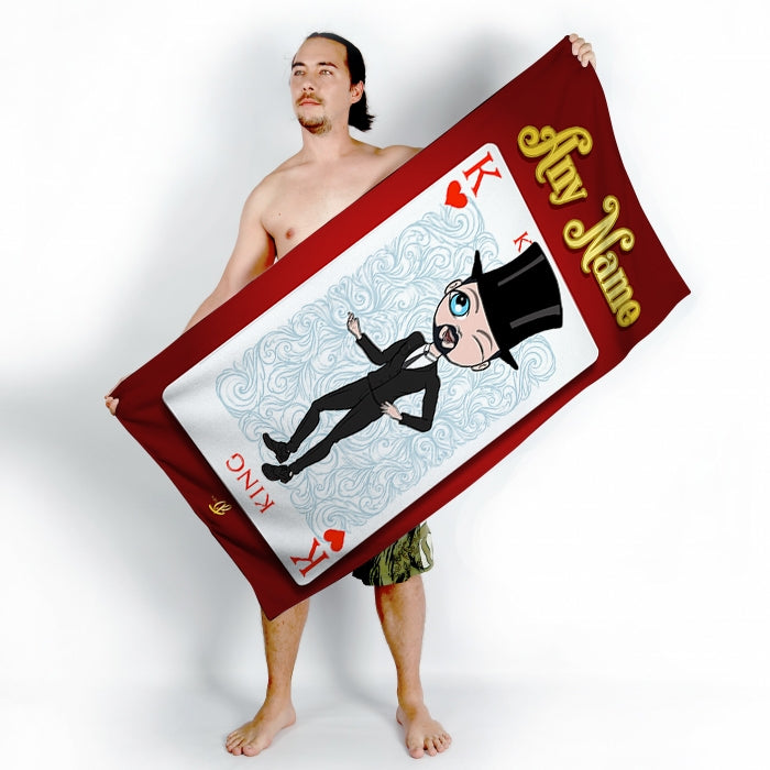 MrCB King Of Hearts Beach Towel - Image 1