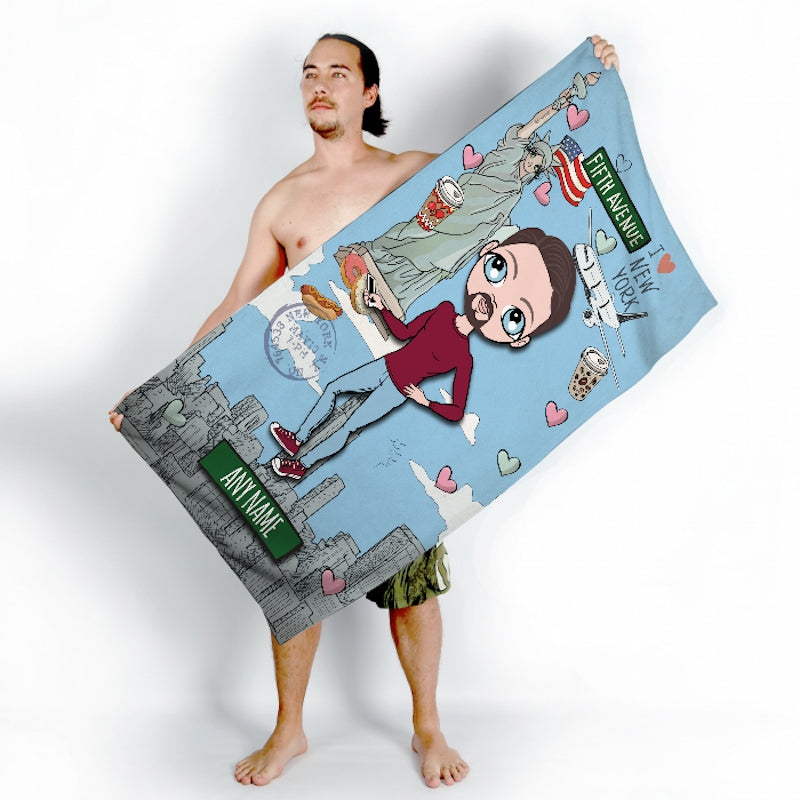 MrCB Love NY Beach Towel - Image 2