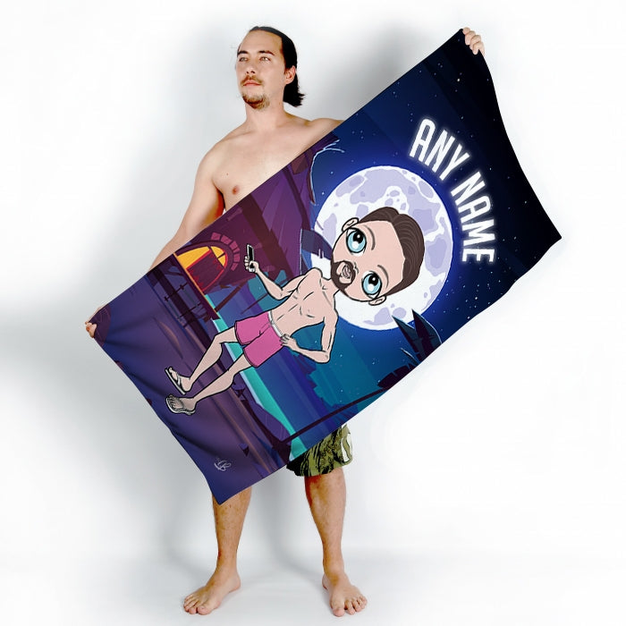 MrCB Moonlit Beach Beach Towel - Image 2