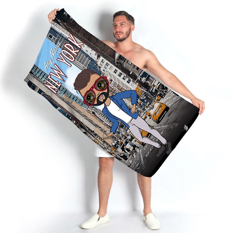 MrCB New York Beach Towel - Image 1