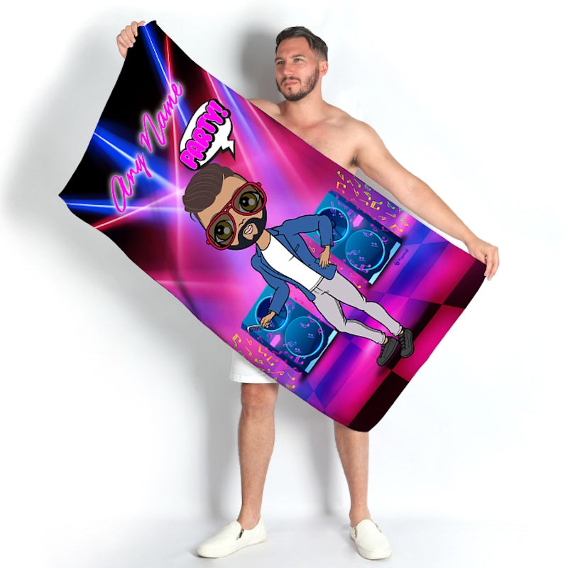 MrCB Nightclub Vibes Beach Towel - Image 1