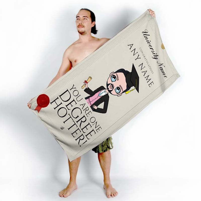 MrCB Graduation One Degree Hotter Beach Towel - Image 4