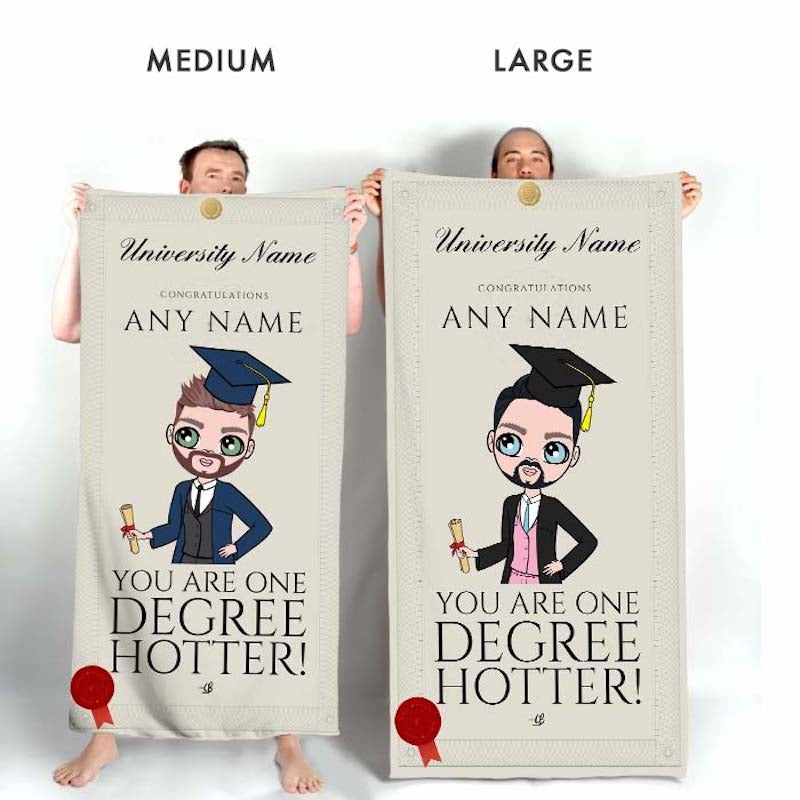 MrCB Graduation One Degree Hotter Beach Towel - Image 3