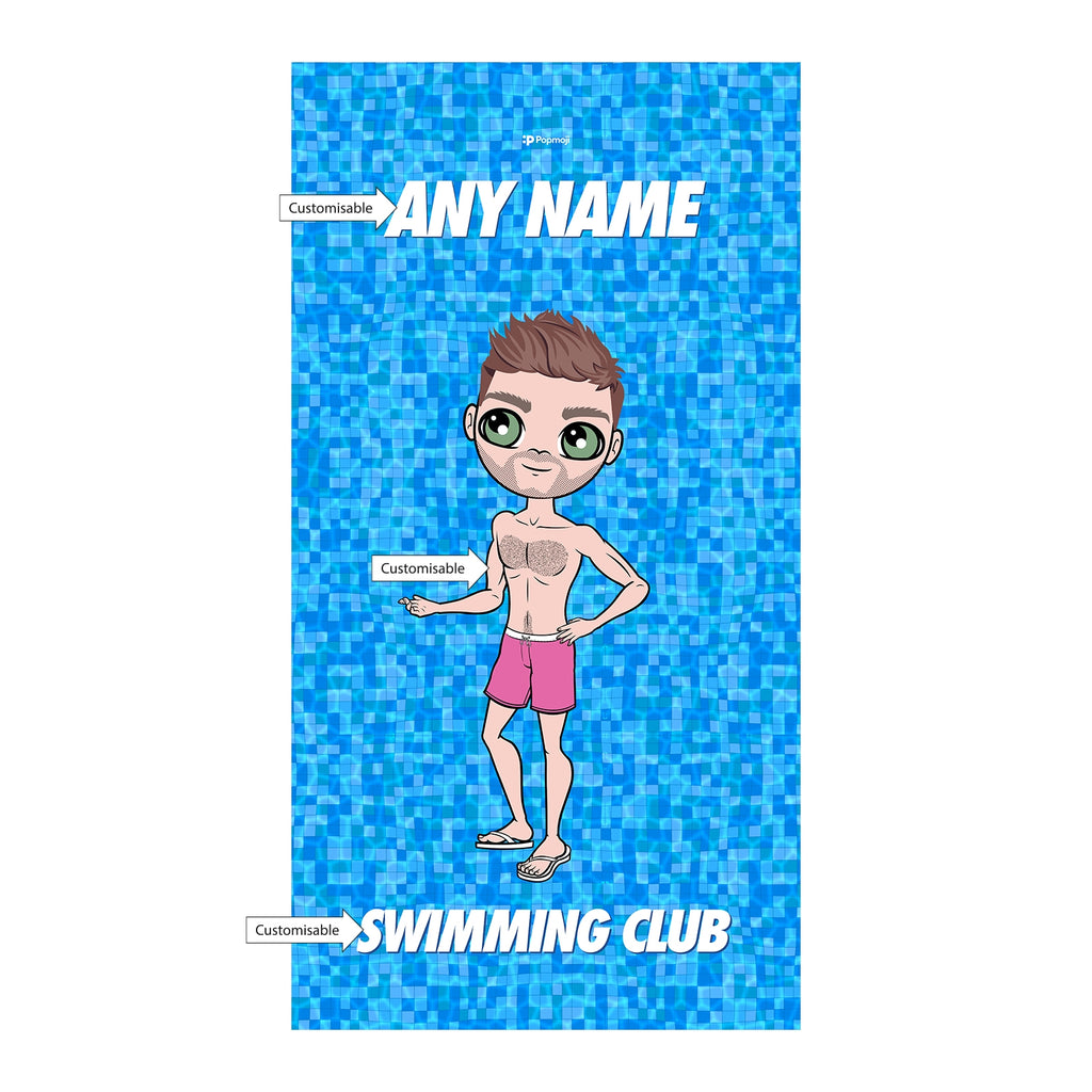 MrCB Personalised Pool Texture Swimming Towel - Image 3