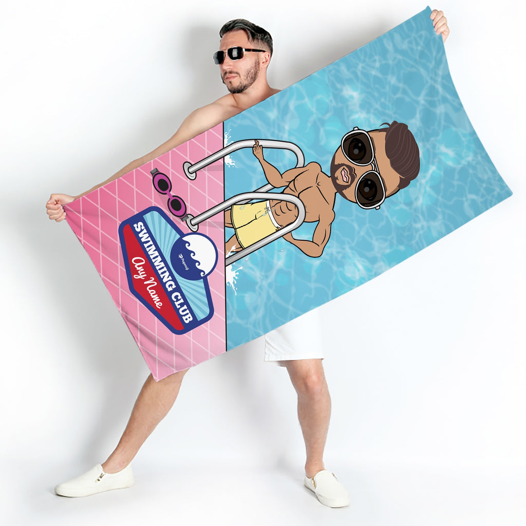 MrCB Personalised Poolside Swimming Towel - Image 1