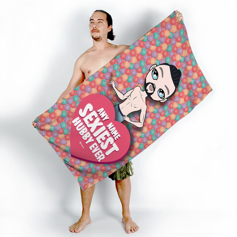 MrCB Sexiest Hubby Beach Towel - Image 6