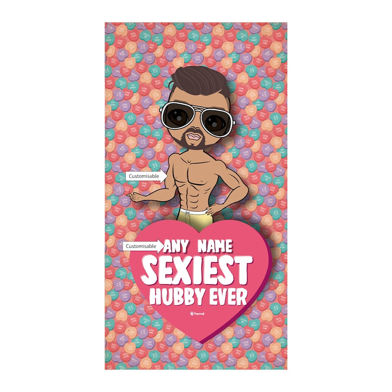 MrCB Sexiest Hubby Beach Towel - Image 2