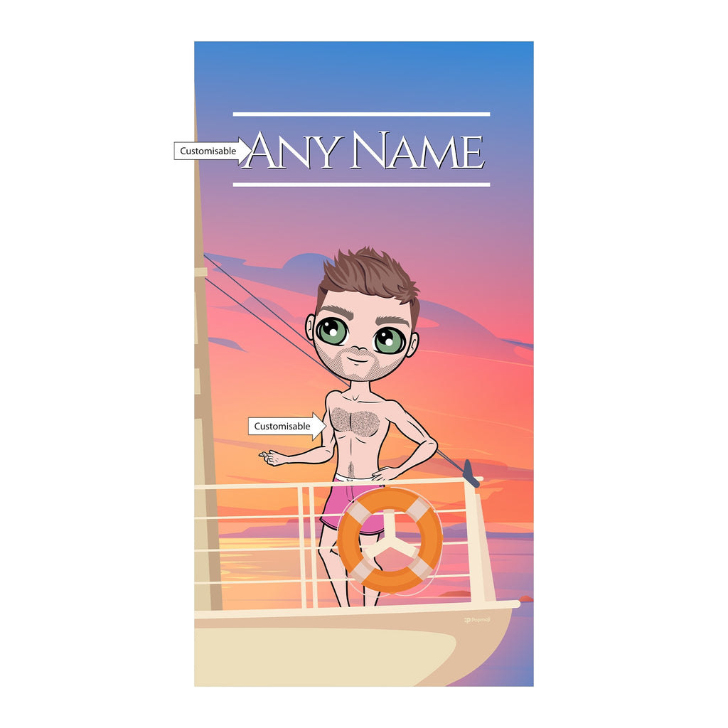 MrCB Sunset Cruise Beach Towel - Image 2