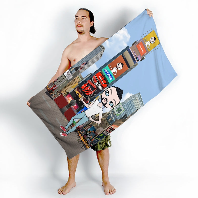 MrCB Times Square Beach Towel - Image 4