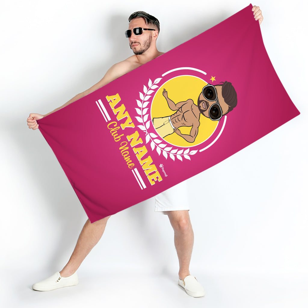 MrCB Personalised Varsity Swimming Towel - Image 1