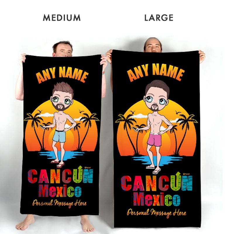 MrCB Cancun Mexico Sunset Beach Towel - Image 4