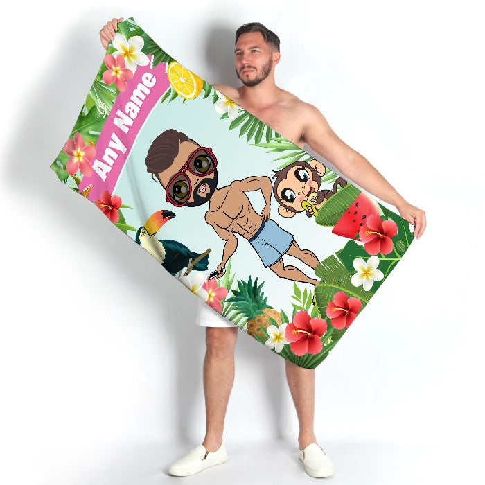 MrCB Tropical Fun Beach Towel - Image 1