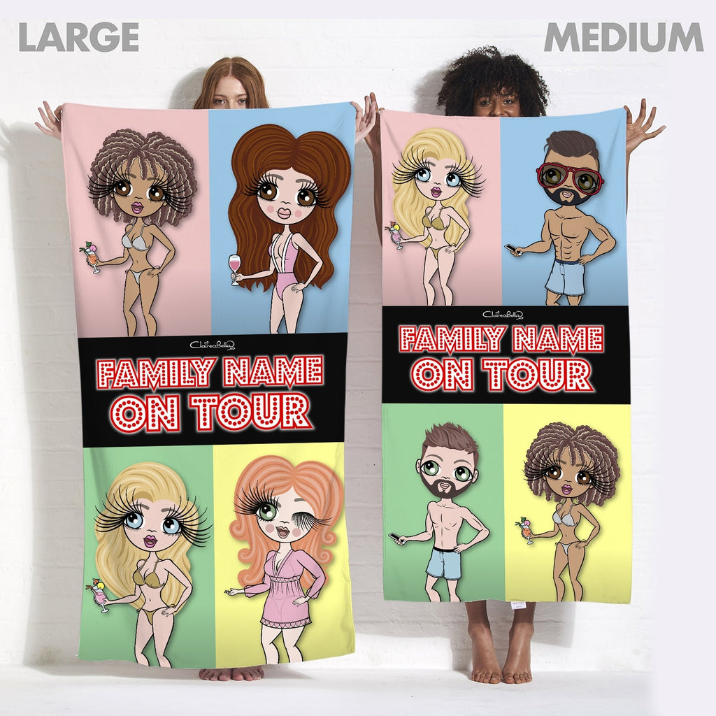 Multi Character Couples Four Adults Beach Towel - Image 5