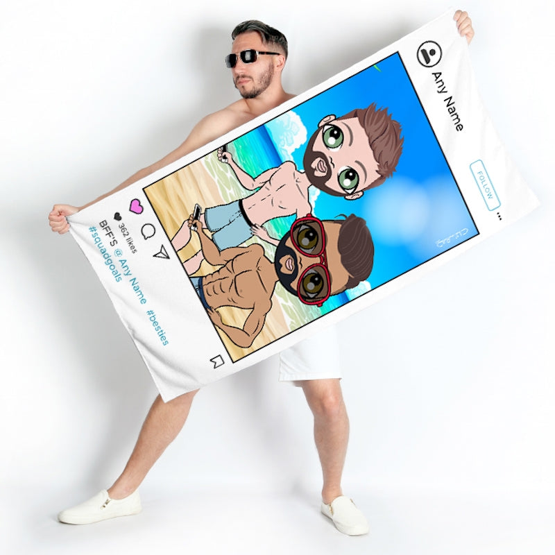 Multi Character BFF's Beach Towel - Image 3