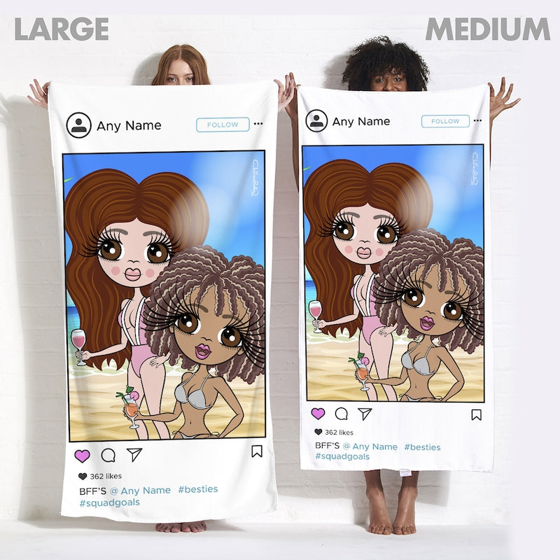 Multi Character BFF's Beach Towel - Image 8