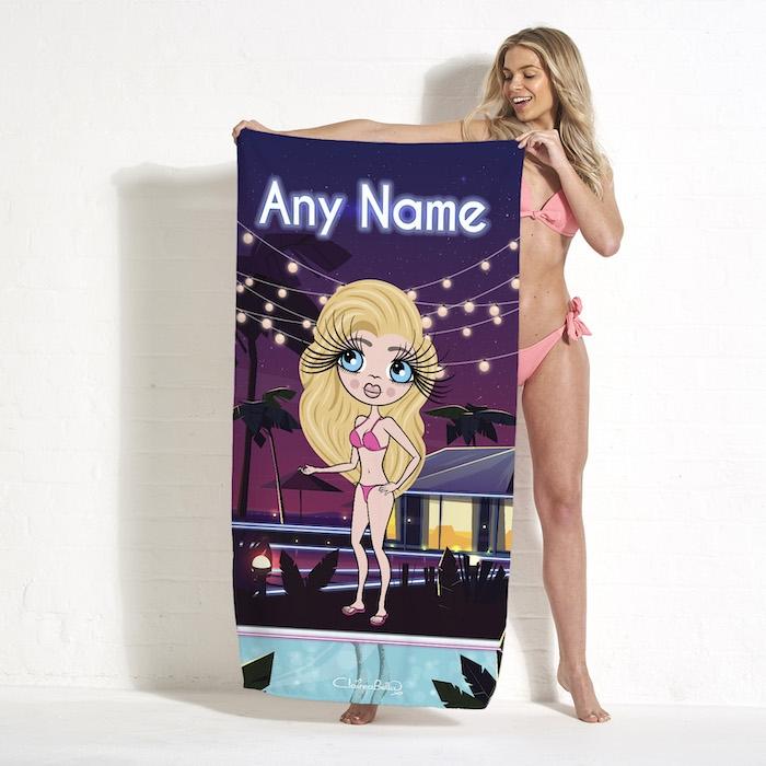 ClaireaBella Villa Of Love Beach Towel