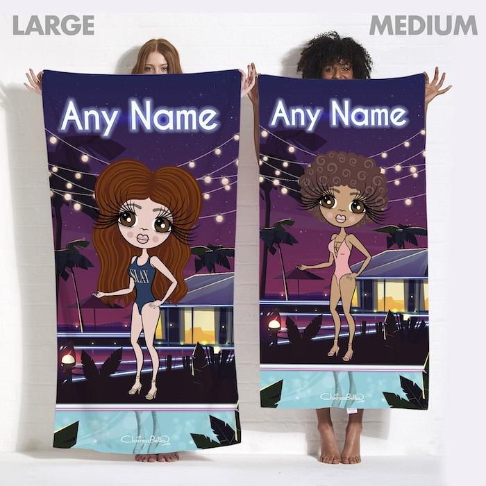 ClaireaBella Villa Of Love Beach Towel